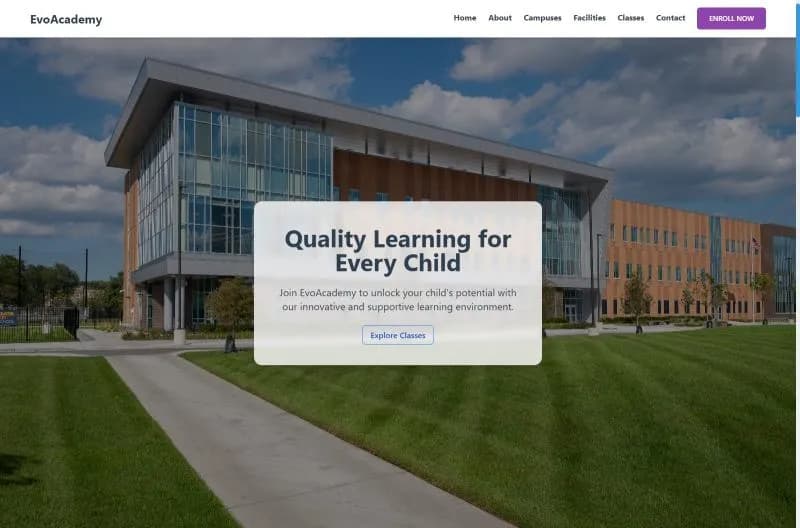  EvoAcademy — School Website